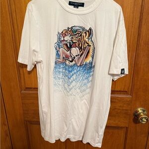 Cult of Individuality White Short Sleeve Tee with Graphic Design